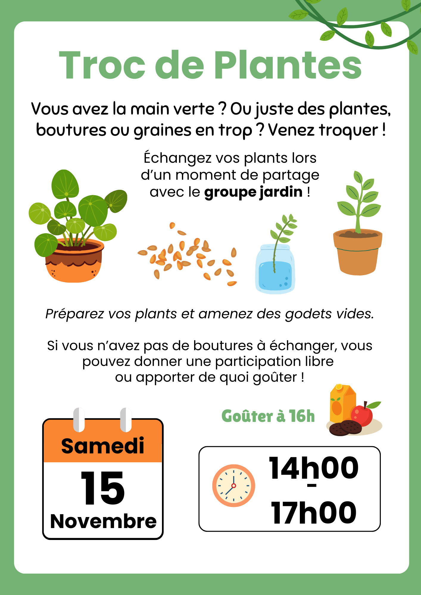 15 NOV – Troc de Plantes