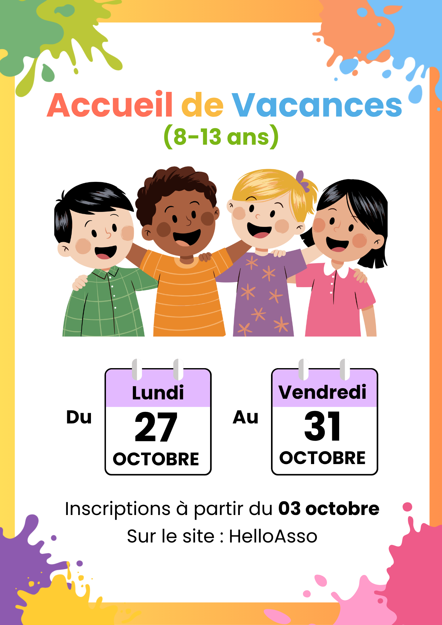 27 OCT – VACANCES