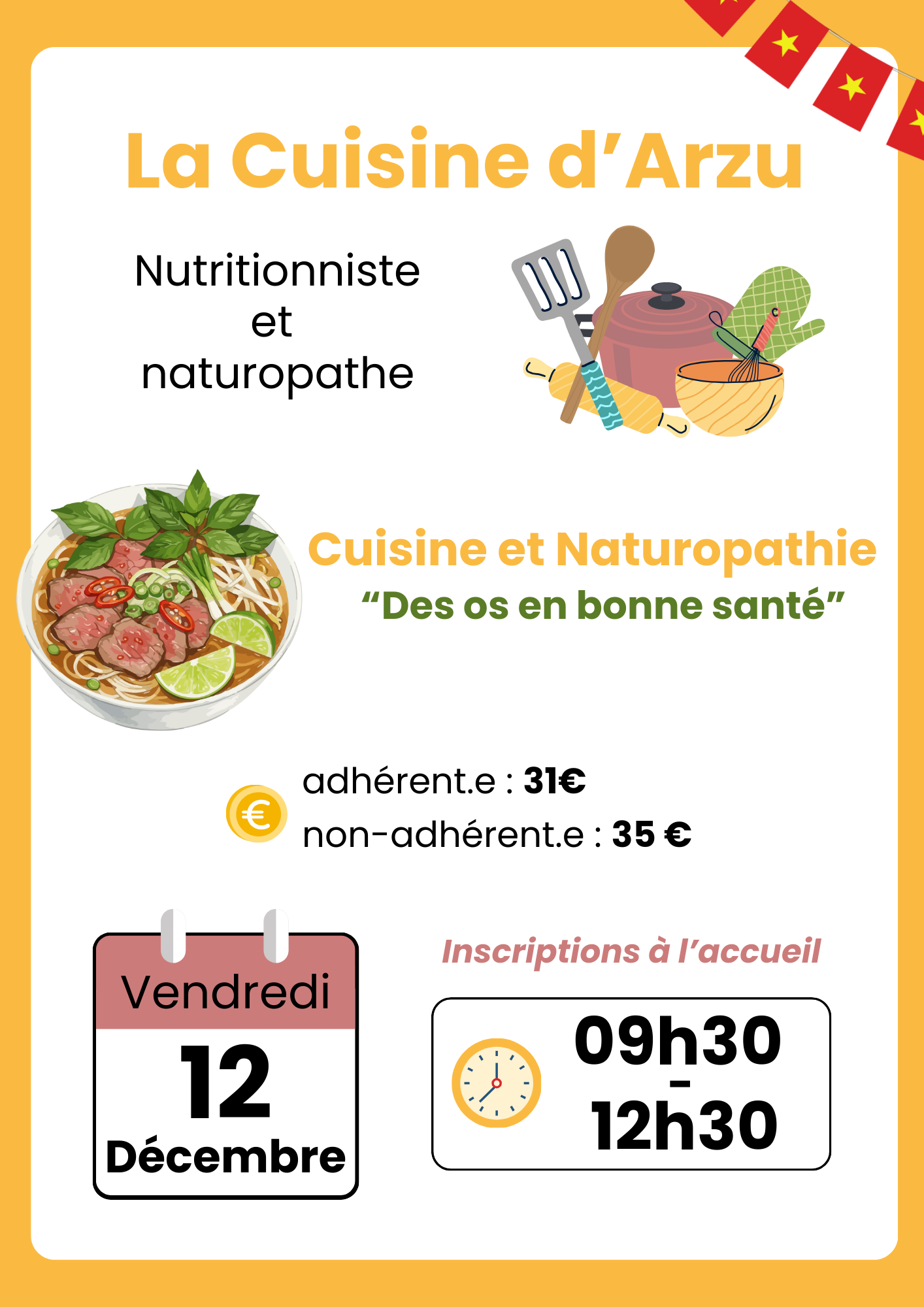 12 DEC – CUISINE D’ARZU