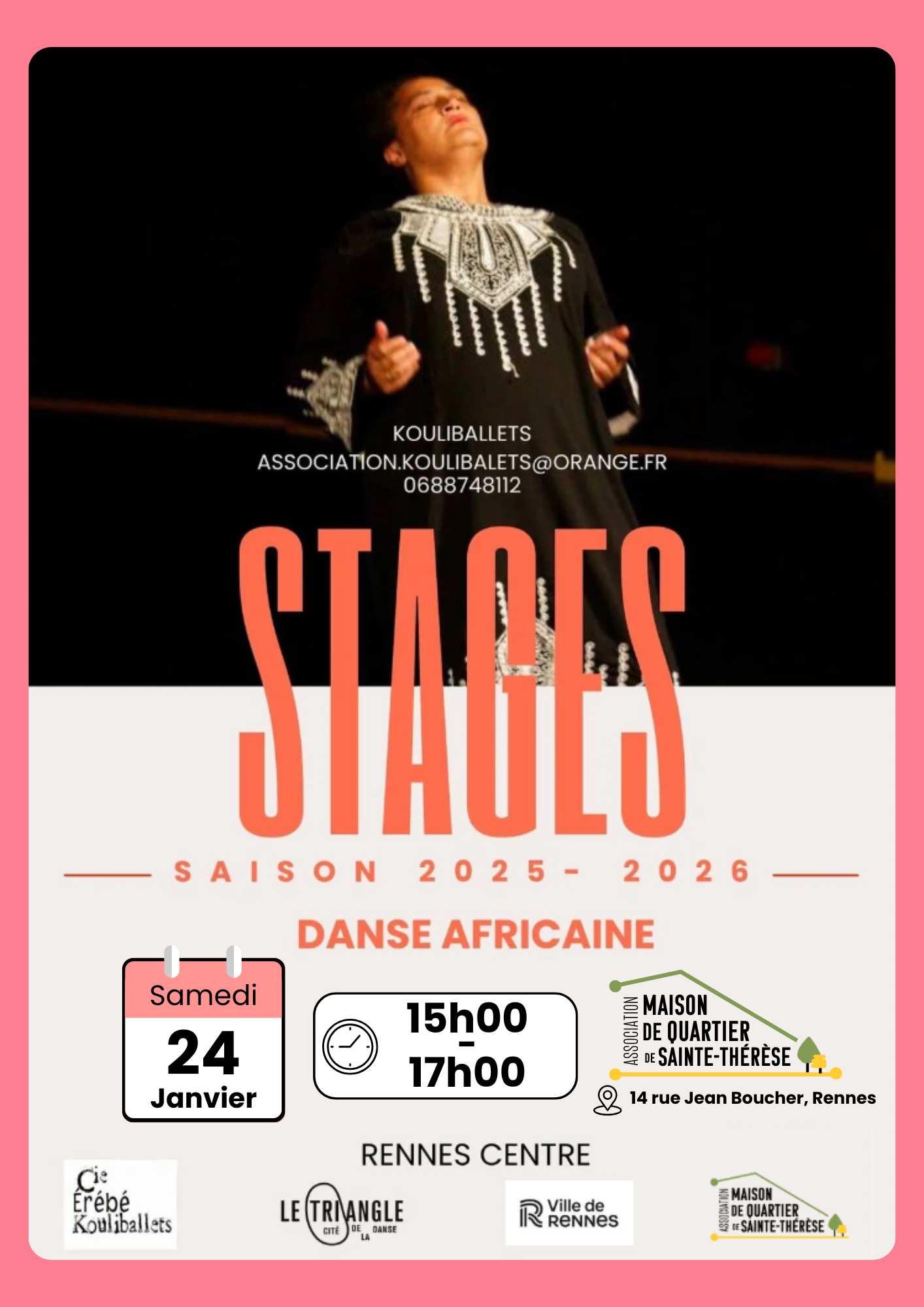 24 JANV – Danse africaine