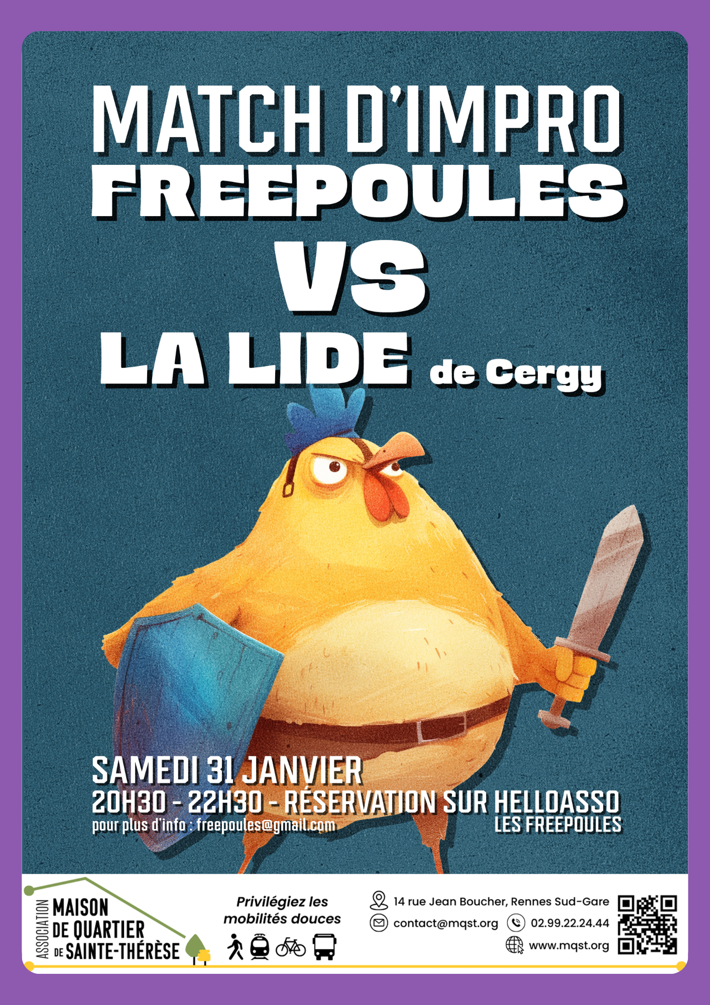 31 JANV – FREEPOULES VS LA LIDE de Cergy