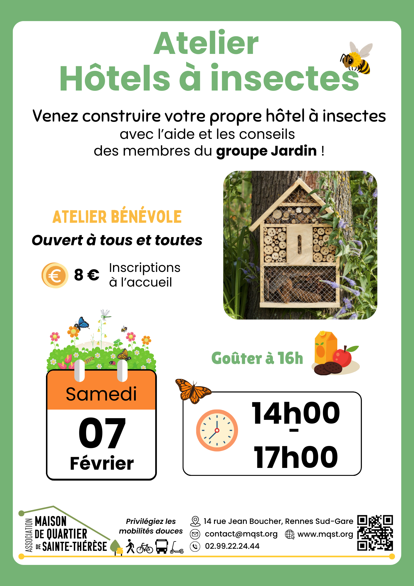7 FEV – Atelier Hôtel à Insectes