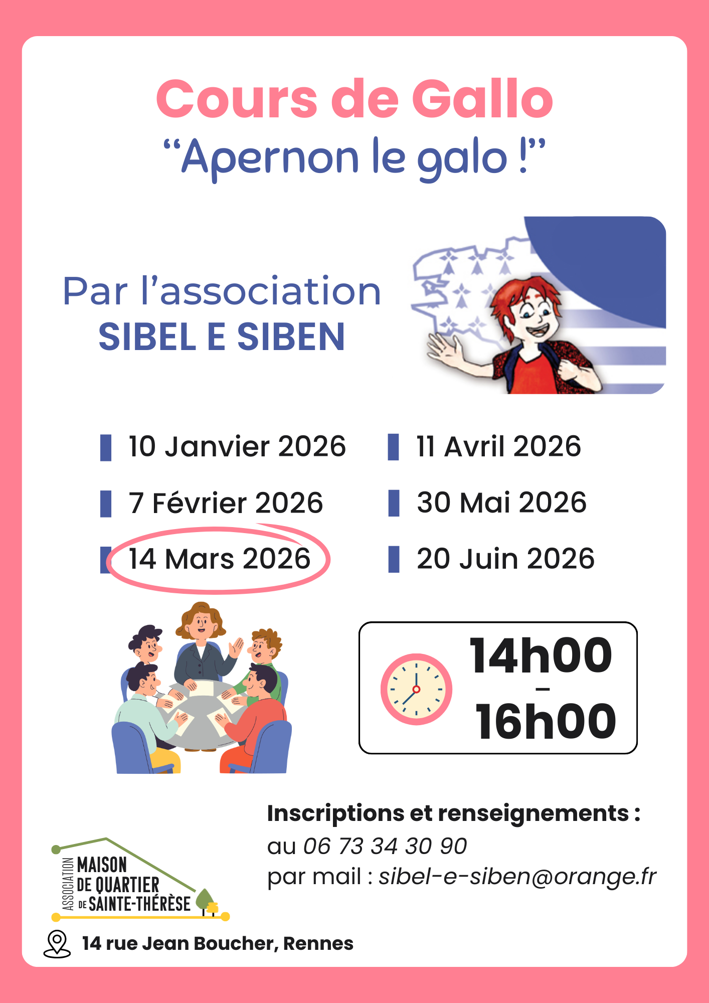 14 MARS – Cours de Gallo