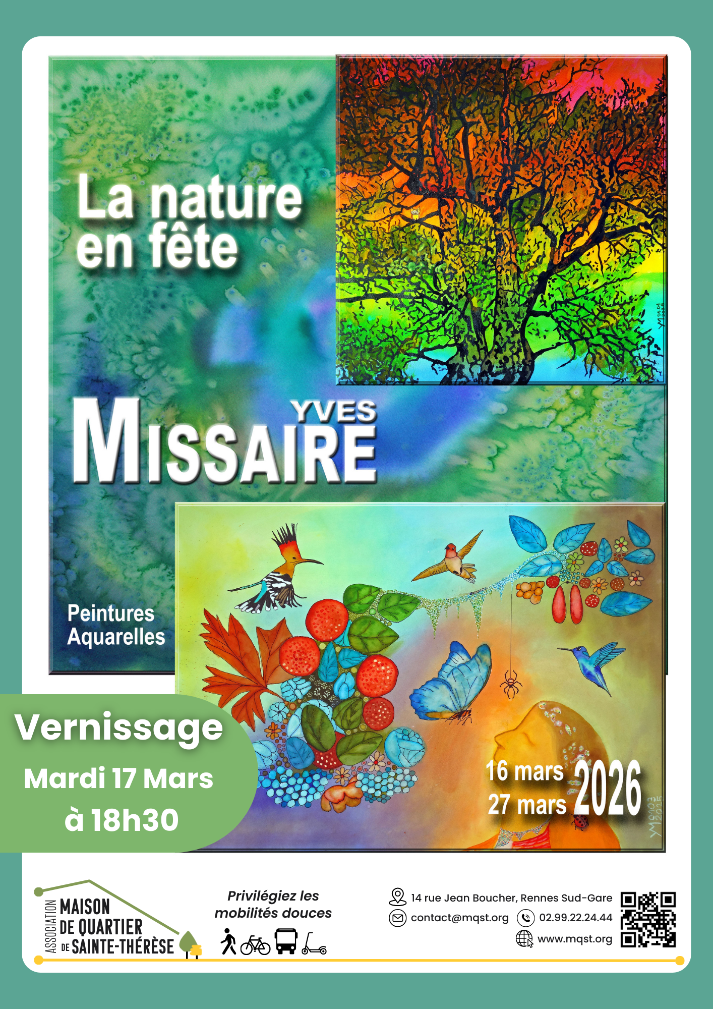 16 MARS – Exposition Yves Missaire