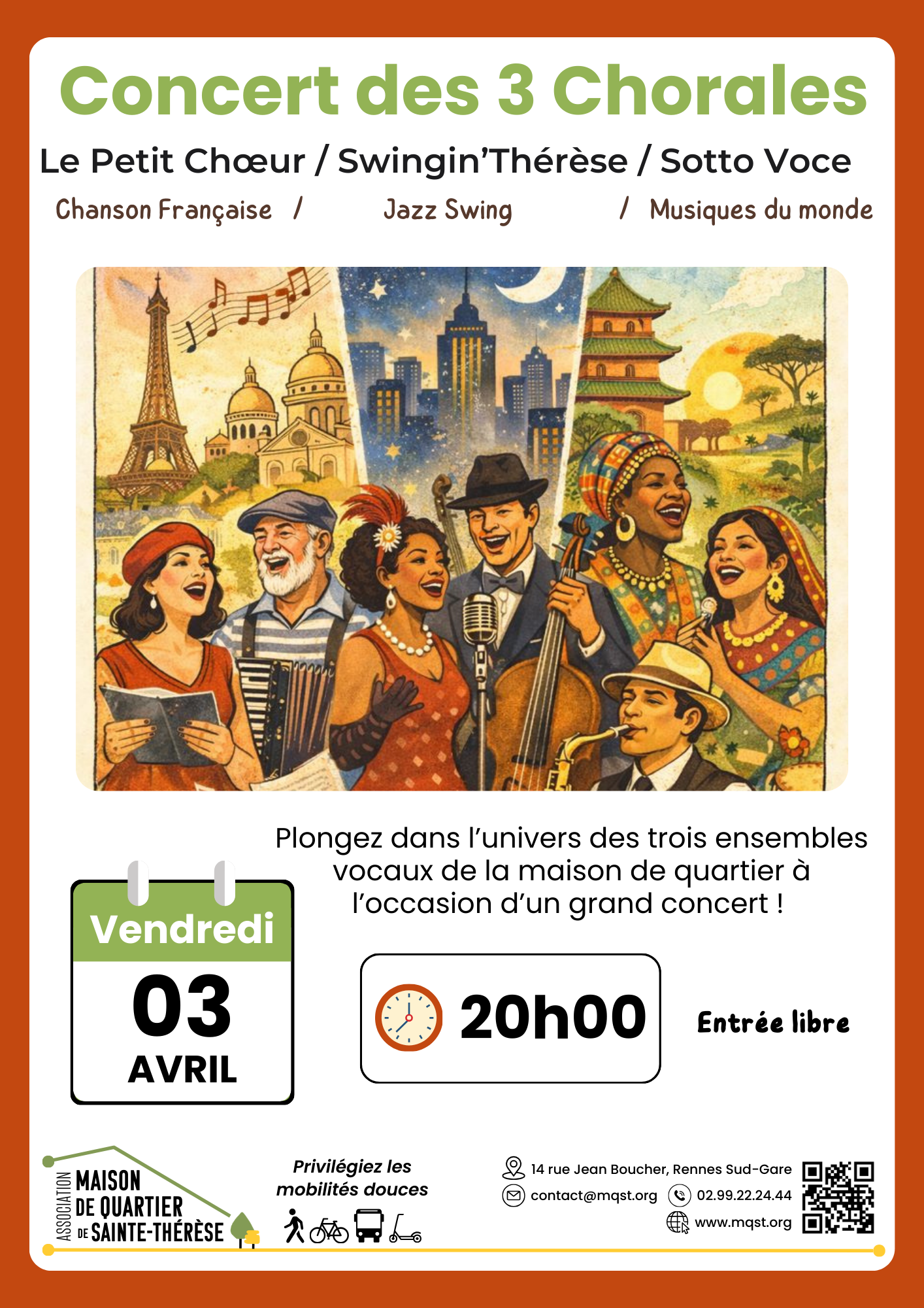 03 AVRIL – Concert 3 Chorales
