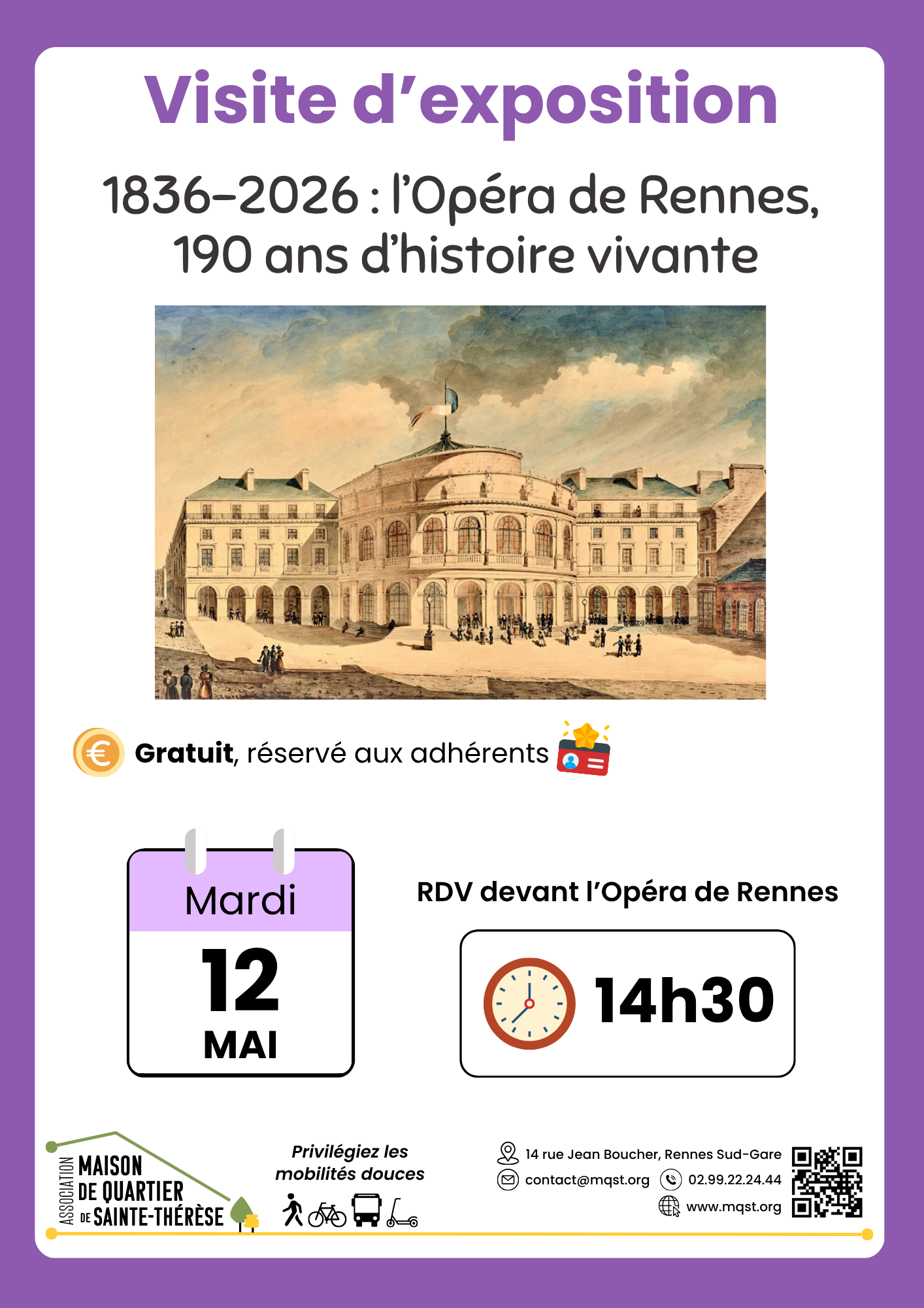 12 MAI – Visite expo _1836-2026 _ l&rsquo;Opéra de Rennes