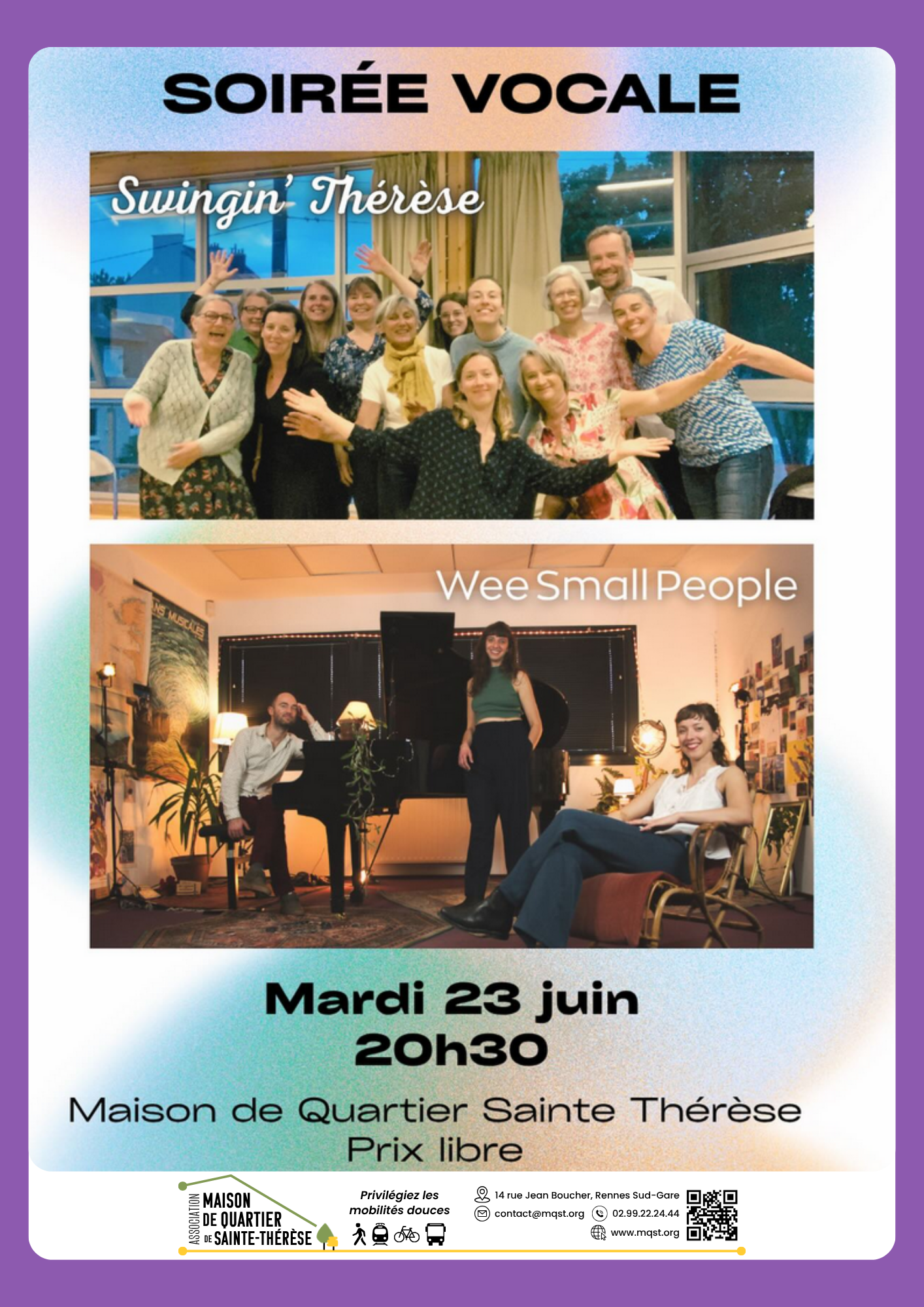 23 JUIN – Concert Swingin’Thérèse + groupe vocal