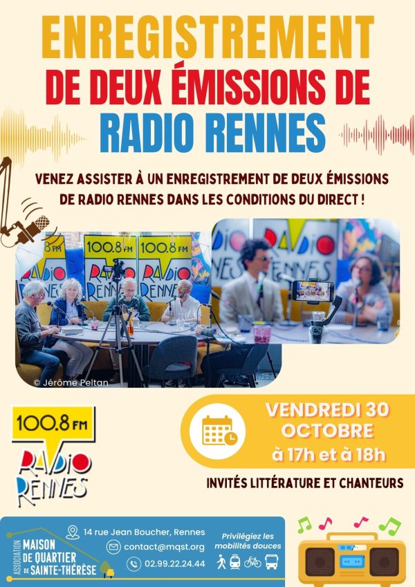 30-10 - Enregistrement émission Radio Rennes